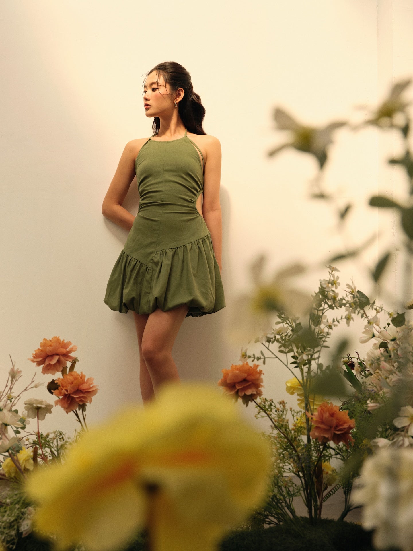 Brie Mini Dress - Green